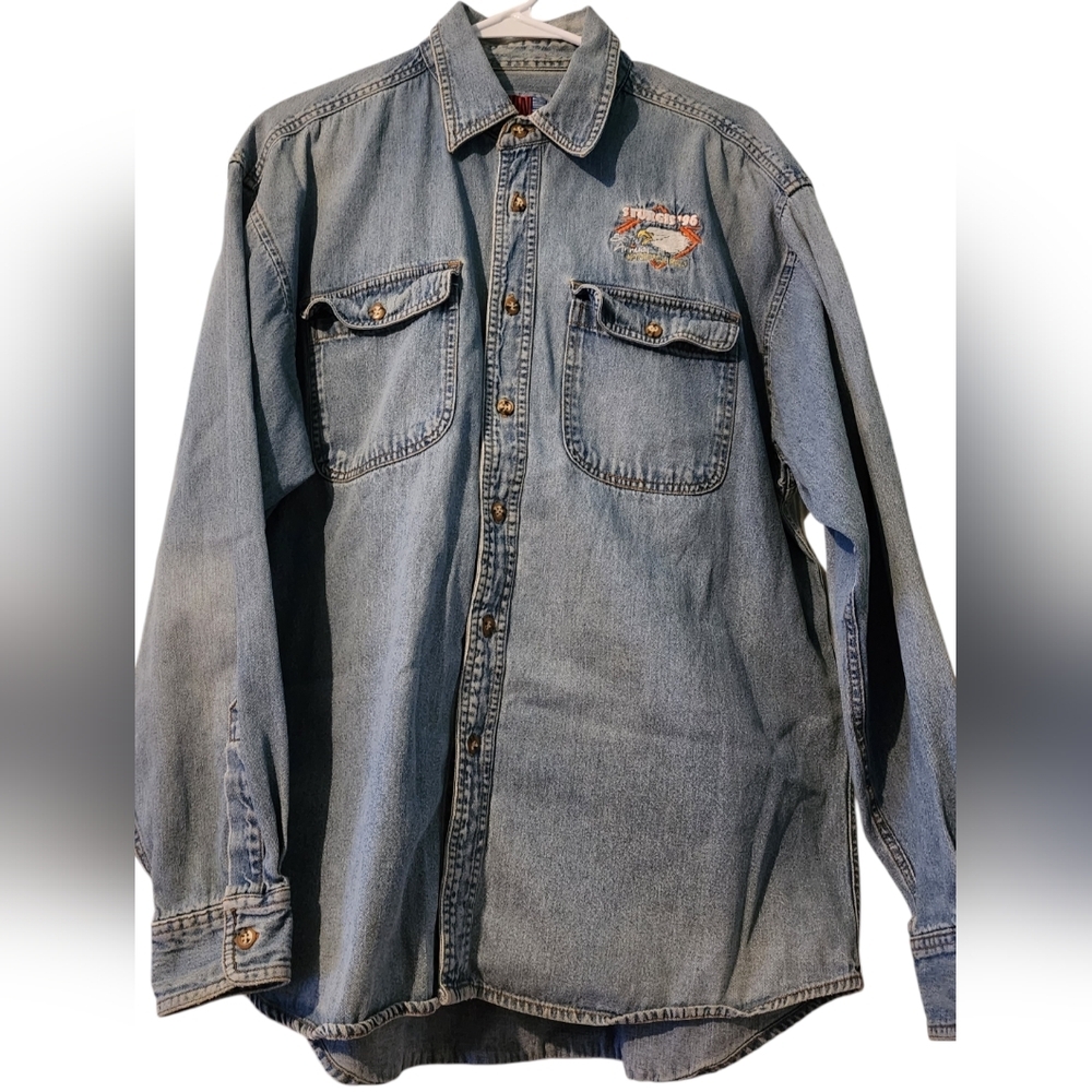 Sun Belt Denim Sturgis 96 Long Sleeve 56th Annual Motorcycle Rally Shirt